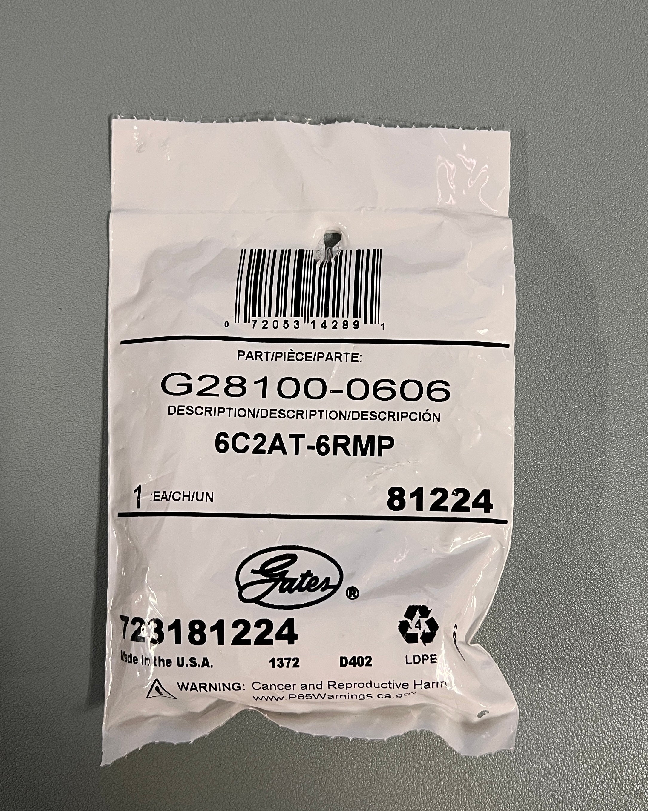 REUSE. COUP. (SO-R2) 3/8""-3/8"