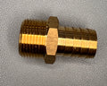 HOSE BARB, 3/4"BARB x 3/4"MPT/ BRASS