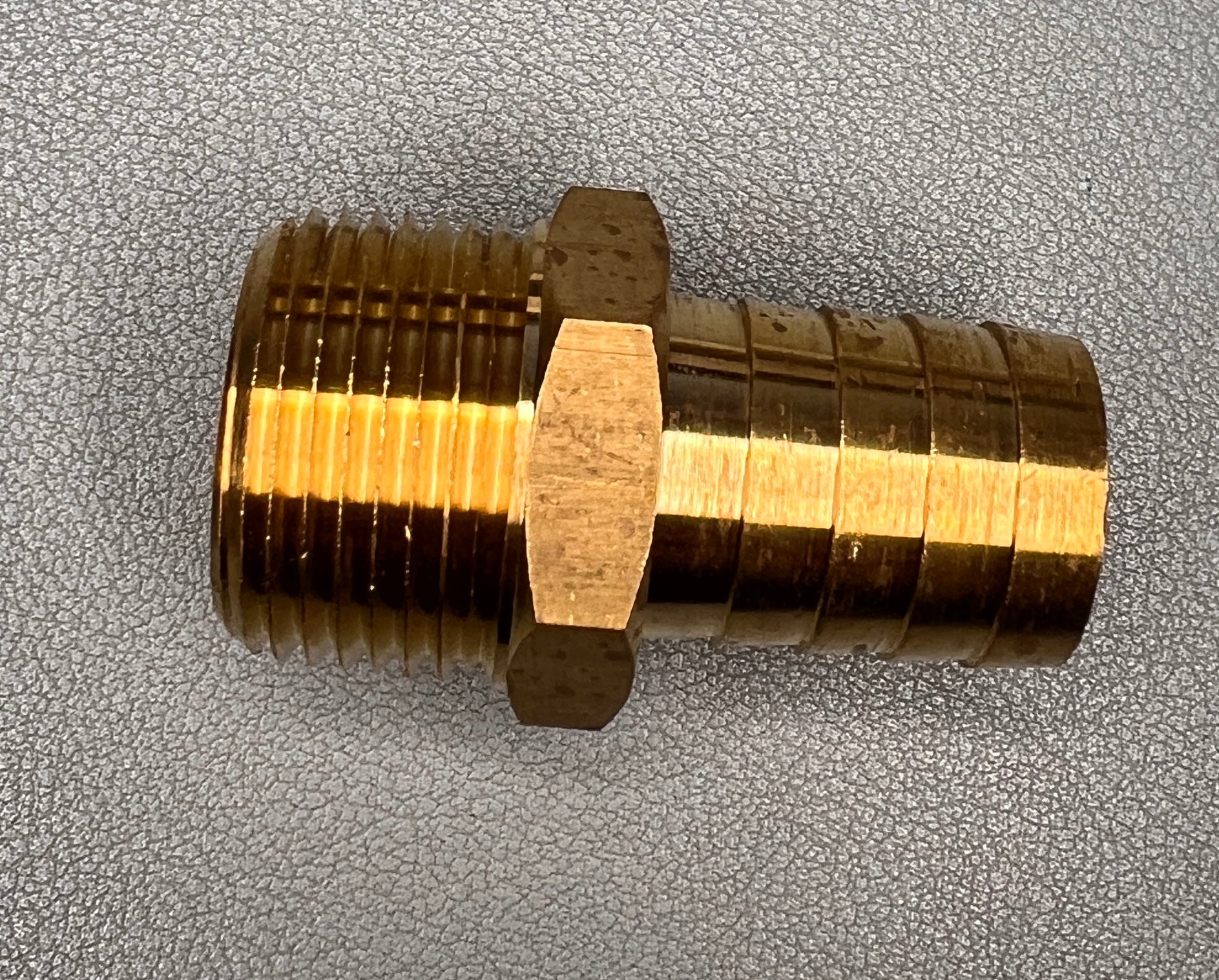 HOSE BARB, 3/4"BARB x 3/4"MPT/ BRASS