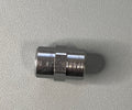 COUPLING HEX 1/4Fx1/4F Z-STEEL
