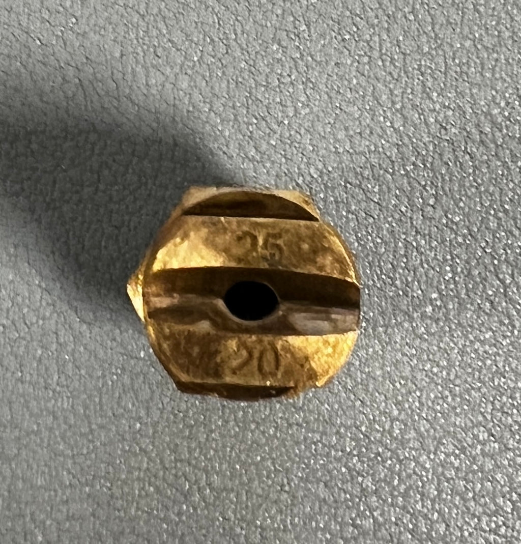 NOZZLE 20x25 1/4"" VEE JET BRAS