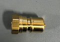 Coupler Brass Double shutoff 3/8 FPT plug