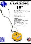 Whisper Wash Classic Surface Cleaner WW2000, 2 Tip